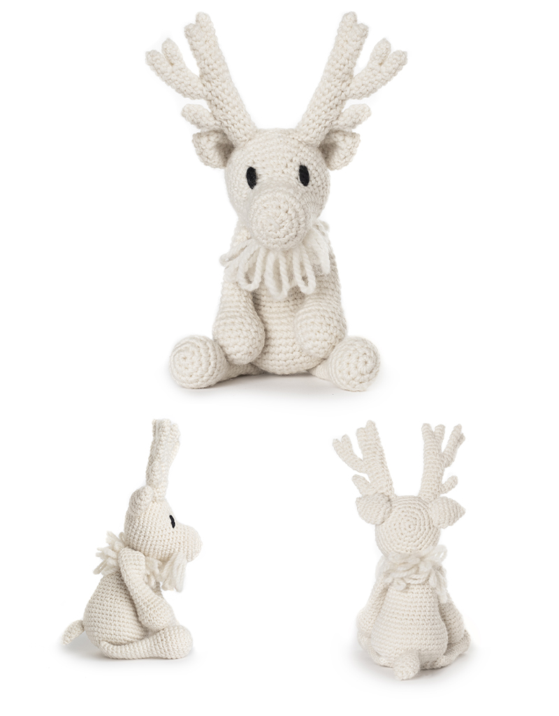 toft ed's animal caesar the peary caribou amigurumi crochet